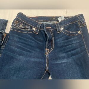 True Religion Women's Straight Leg Jeans - Dark Blue